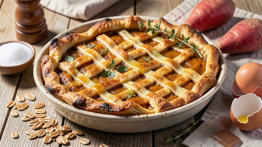 Amish Sweet Potato Pie Recipe: Old-Order Vanilla Bean Swirl With Crispy Oat Crust