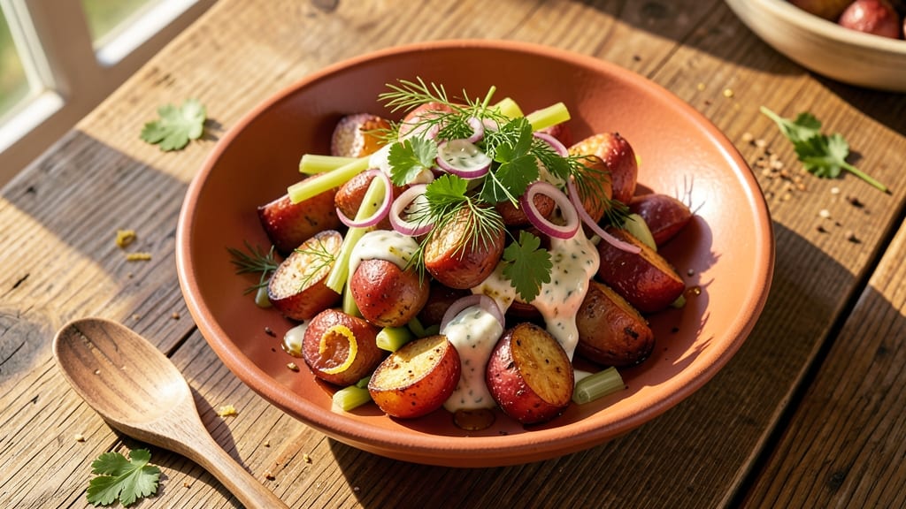 Baked Potato Salad Recipe with Red Potatoes: Warm, Hearty Bites Loaded with Crunchy Celery