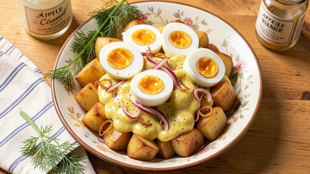 1940s Potato Salad Recipe: Mayonnaise-Free Mustard Vinaigrette Magic