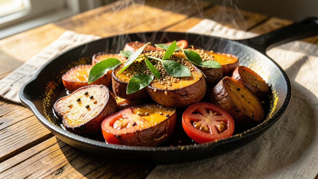 Sweet Potato Palya Recipe: South Indian One-Pan Spice Symphony