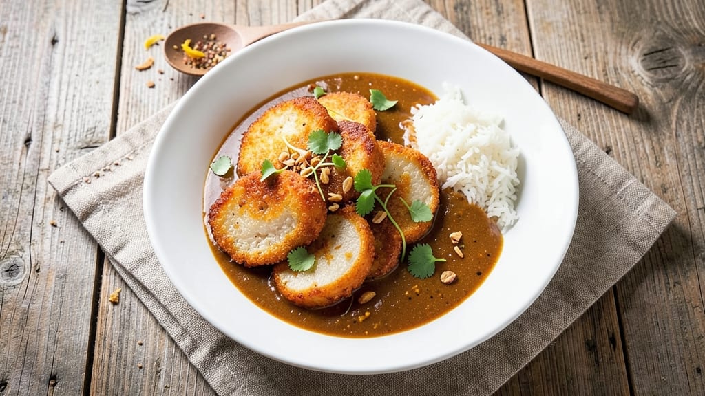 Sweet Potato Katsu Curry Recipe: Crispy-Crusted Cutlets in Rich Coconut Gravy