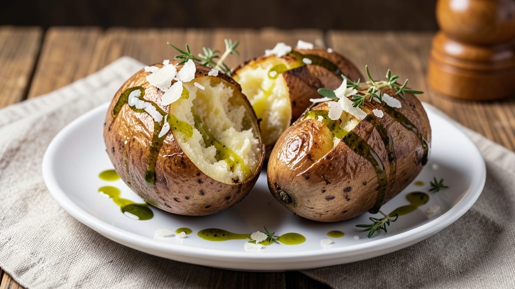 Baked Potato Recipe with Olive Oil and Sea Salt: Crispy Skin, Golden Crunch, Foolproof Method