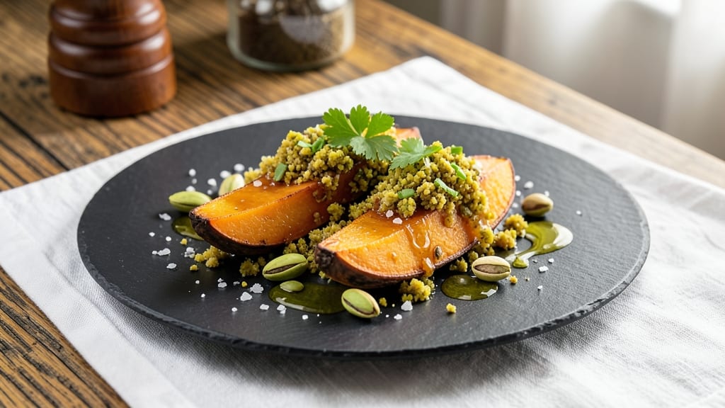 Sweet Potato and Pistachio Recipe: Nutty-Caramelized Crunch in 25 Minutes