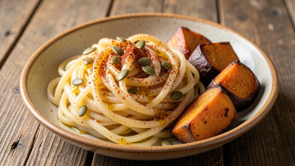Spaghetti Squash And Sweet Potato Recipe: Roasted Spice Harmony With Charred Edges