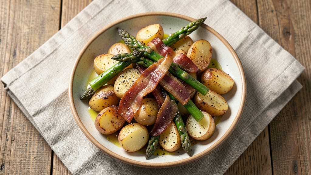 Asparagus Bacon Potato Recipe: One-Pan Crispy Bites With Smoky Flavor
