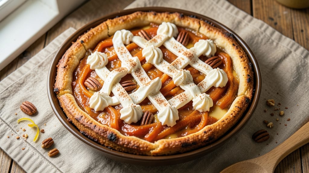 Almost Christmas Sweet Potato Pie Recipe: Nutmeg-Kissed Crust and Silky Spiced Filling