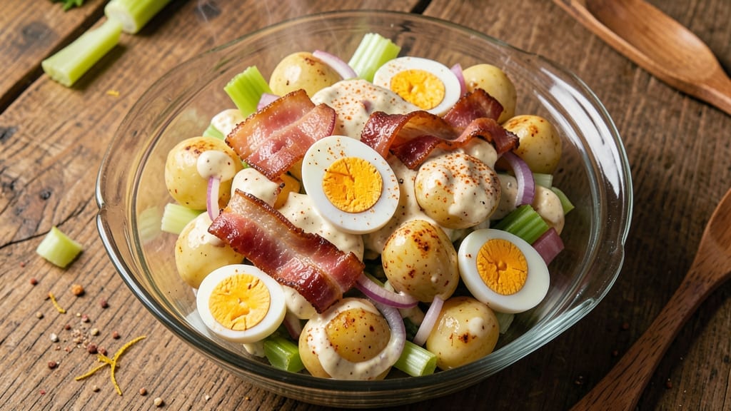 Bad Brads Potato Salad Recipe: Crispy Bacon Bites and Tangy Mayo Magic