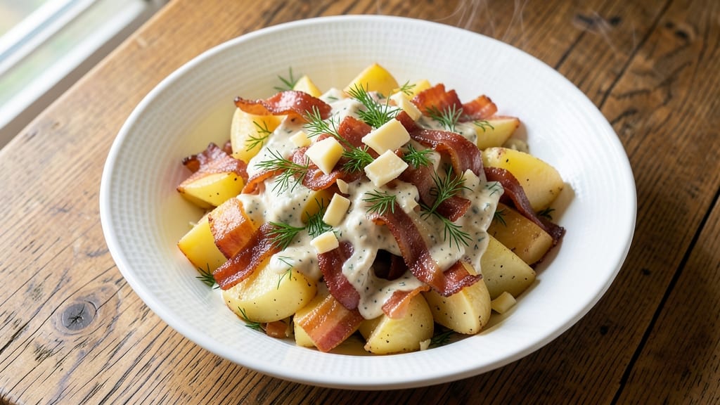 Bacon Cheddar Ranch Potato Salad Recipe: Crispy Bacon Bites and Creamy Ranch Fusion