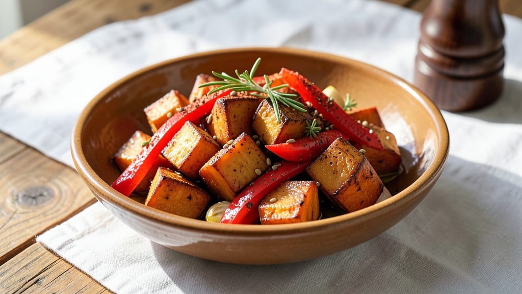 Sweet Potato and Bell Pepper Recipe: Smoky Roasted Harmony in One Pan