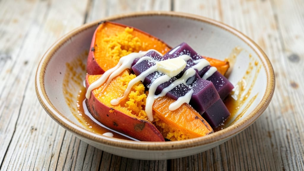 Ube Sweet Potato Recipe: Purple Velvet Mash With Coconut Cream Swirl