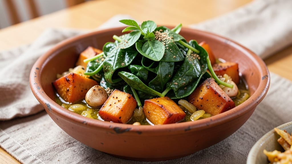 Sweet Potato Palak Recipe: Creamy Green and Earthy Sweet Potato Fusion