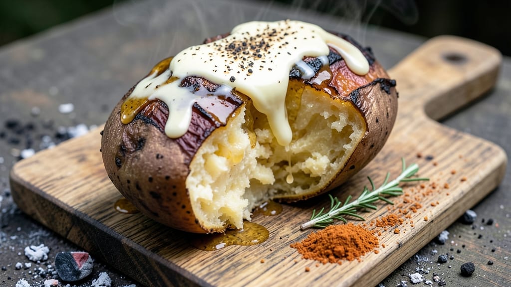 Baked Potato on Charcoal Grill Recipe: Smoky Char and Buttery Crust in 30 Minutes