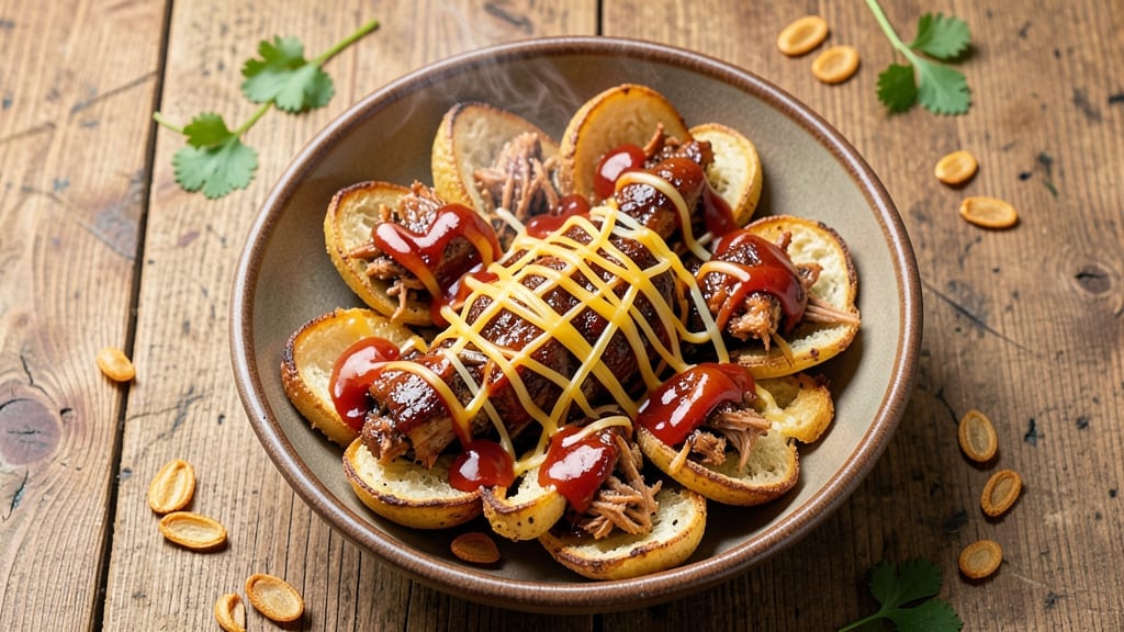 BBQ Chicken Potato Skins Recipe: Smoky Crispy Edges With Gooey Cheese Stuffing