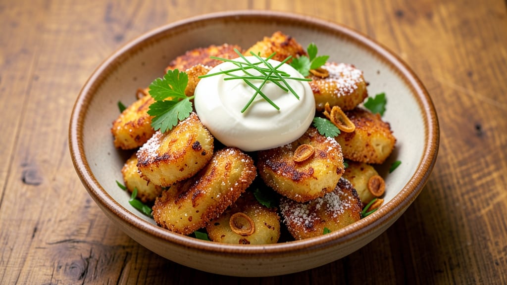 Baked Potato Fritters Recipe: Golden Crispy Bites With Herby Creaminess