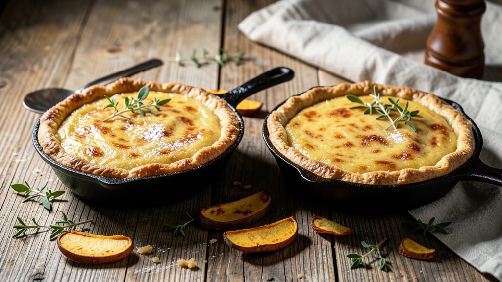 Southern Sweet Potato Pies Recipe for 2: Double Batch of Spiced Custard and Crispy Lattice Top