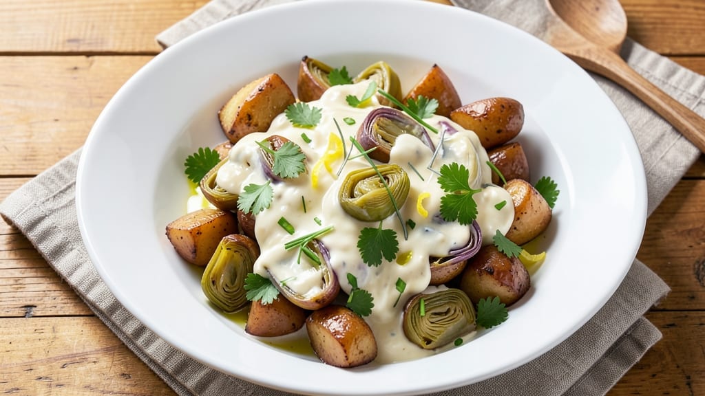 Artichoke Potato Salad Recipe: Herby Crunch Without Mayo Overload