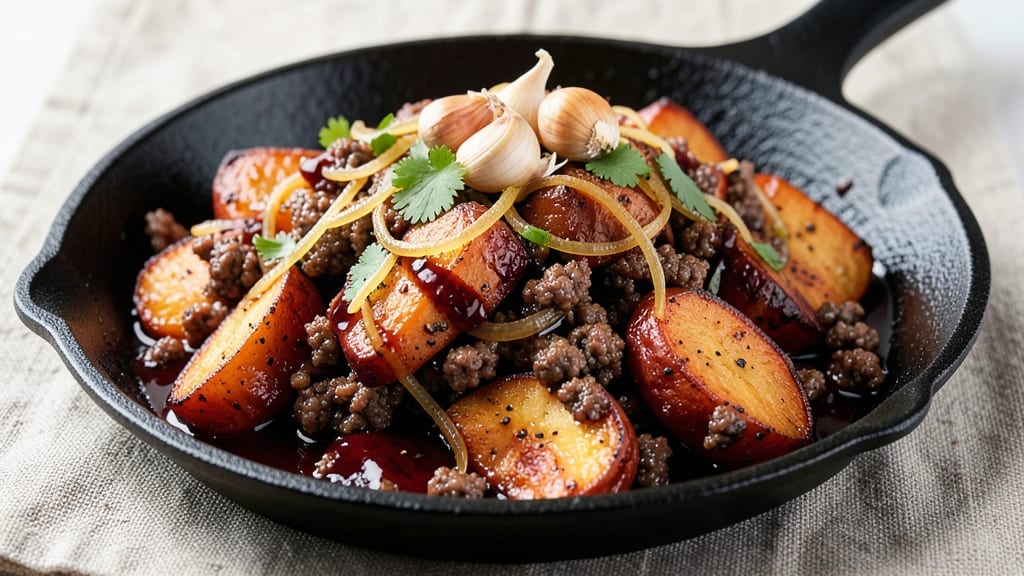 Sweet Potato and Ground Beef Viral Recipe: One-Pan Hearty Comfort with Caramelized Sweetness