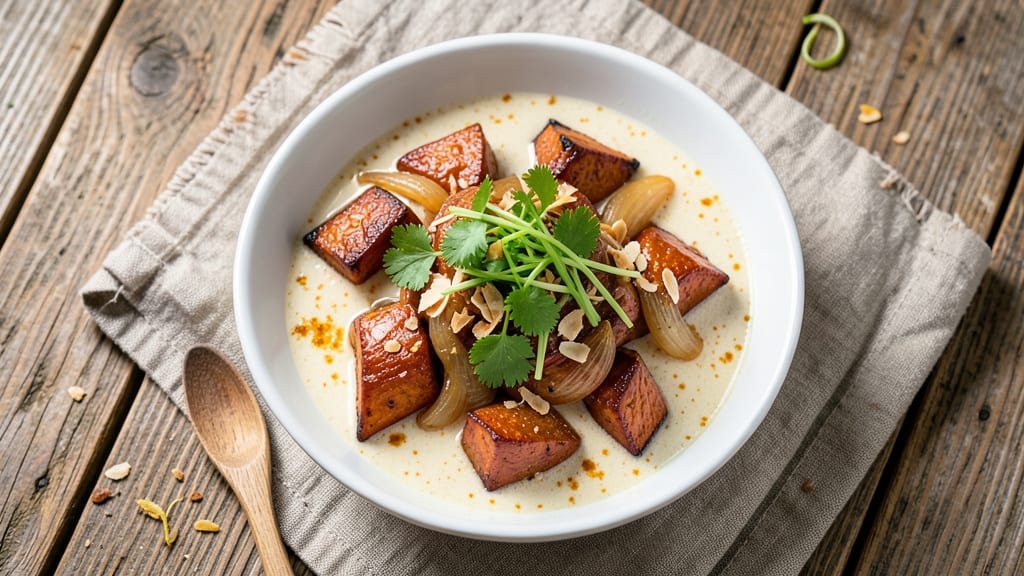 Sweet Potato Coconut Curry Recipe: Spiced Coconut Cream Velvety in One Pot