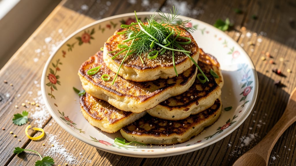 Bellini Potato Pancakes Recipe: Herb-Infused Crispy Layers With Zero Oil