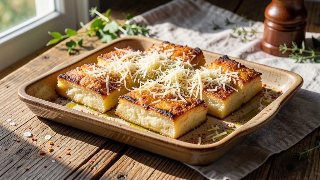 Baked Potato Squares Recipe: Crispy Parmesan-Crusted Comfort