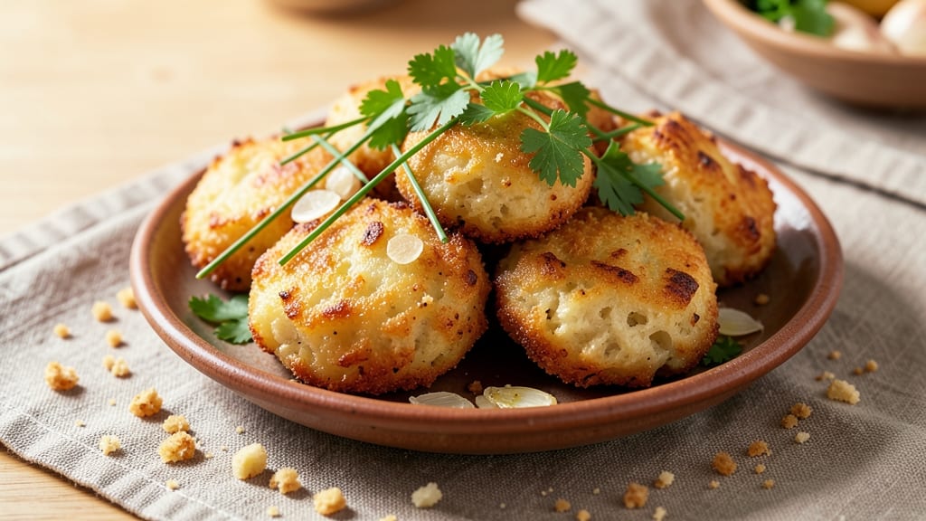 Vegan Potato Fritters Recipe: Crispy Golden Bites With Herby Zing