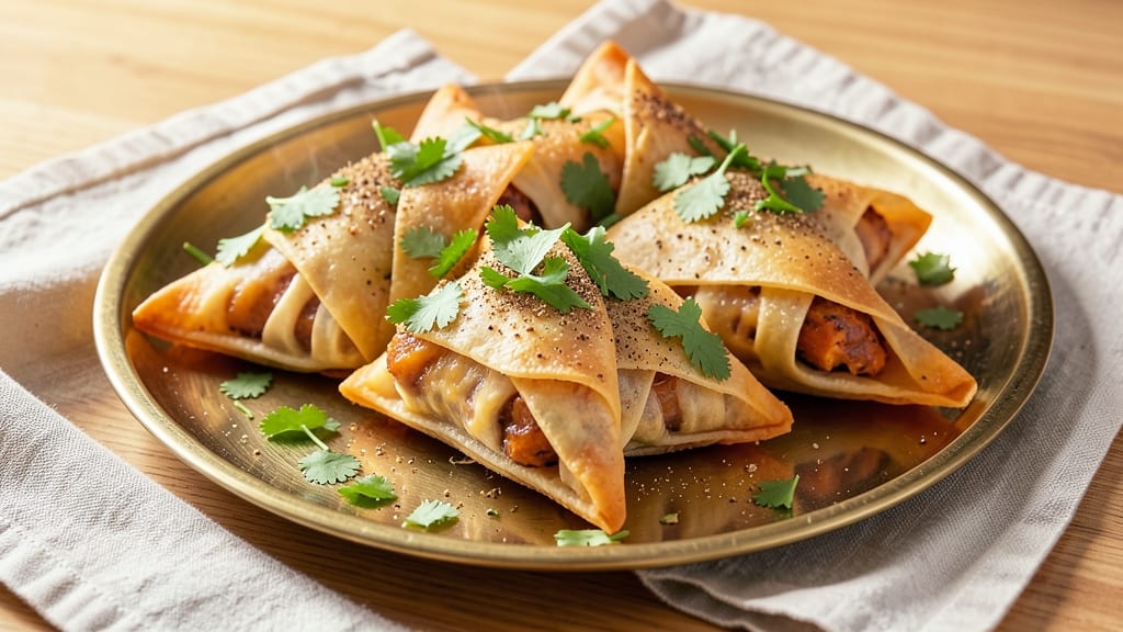 Sweet Potato Samosa Recipe: Spiced Crust Wrapped Around Warm, Herbed Filling
