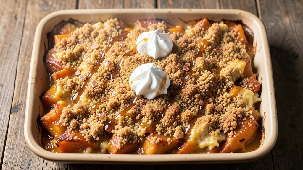 Sweet Potato Casserole With Crumb Topping Recipe: Stovetop-to-Oven Streusel That Shatters