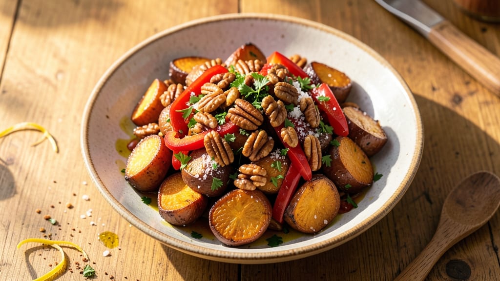 Warm Sweet Potato Salad Recipe: Roasted Spice Depth With Creamy Tahini Twist