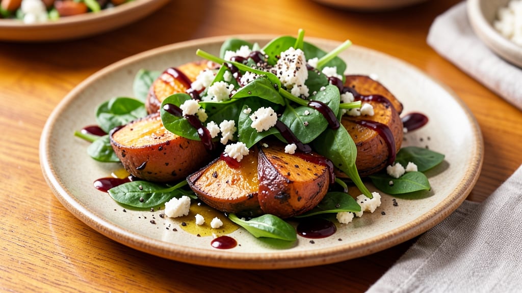 Sweet Potato Spinach Feta Recipe: Roasted Sweetness With Tangy Cheese Crunch