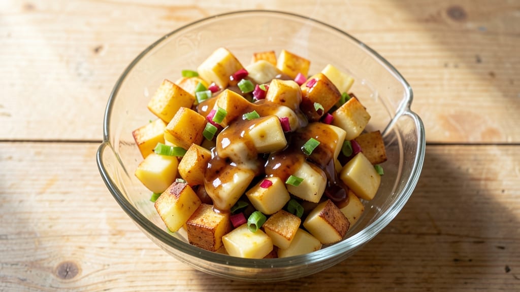 Sweet and Sour Potato Salad Recipe: Tangy Vinegar-Kissed Cubes With Crunchy Celery Bites