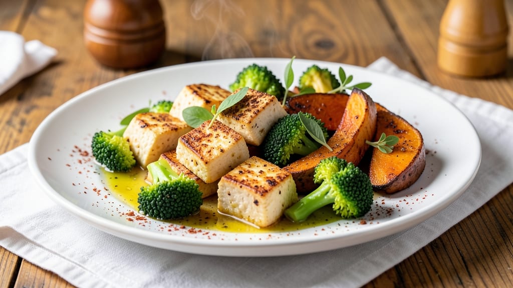 Tofu Sweet Potato Broccoli Recipe: One-Pan Protein-Packed Roast With Charred Edges