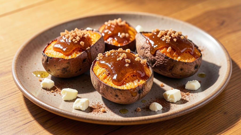 Baked Glazed Sweet Potato Recipe: Caramelized Honey Butter Crunch