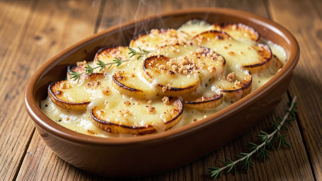 Baked Potato Au Gratin Recipe: Cheesy Crisp-Top Magic in One Pan