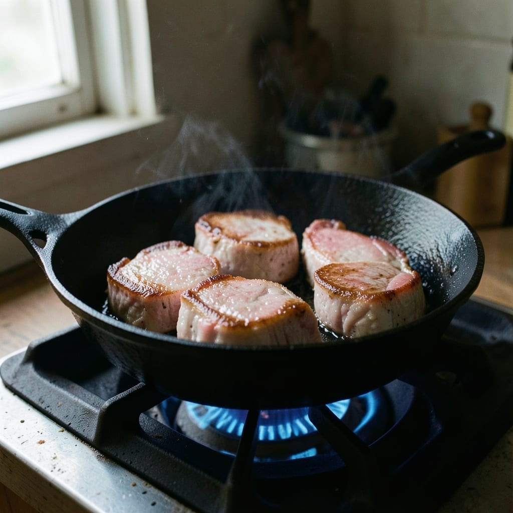 The first pass, in the pan