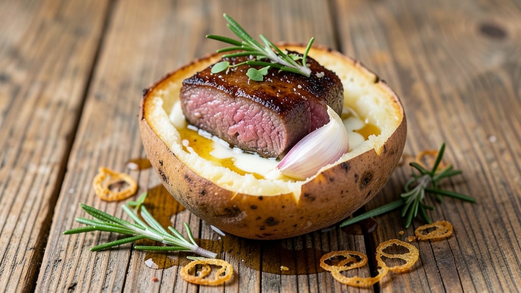 Angus Barn Stuffed Potato Recipe: Herb-Butter Stuffed Perfection With Crispy Sides