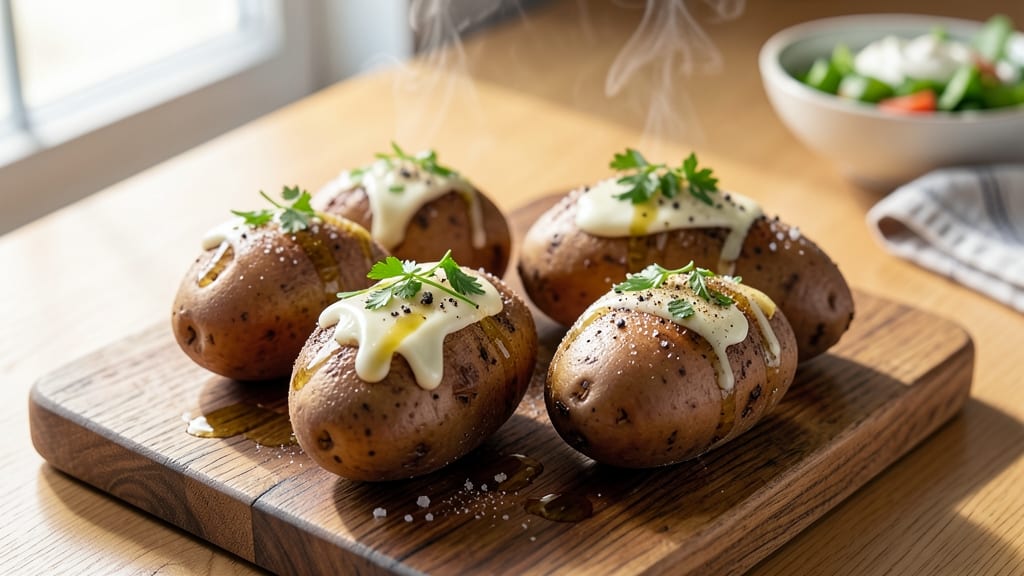 Baked Potato Recipe Microwave and Grill: Crispy Skin, Fluffy Heart in 15 Minutes