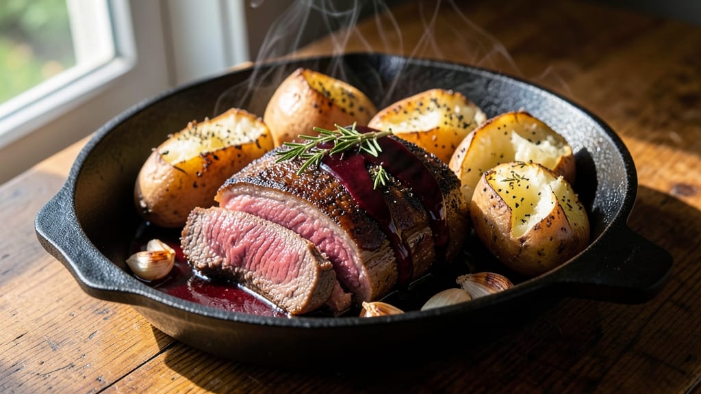 Baked Potato Beef Recipe: Crispy Skin, Loaded With Savory Meat