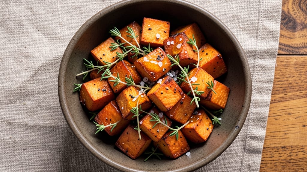 Sweet Potato Thyme Recipe: Earthy Roast With Fragrant Herb Crisp