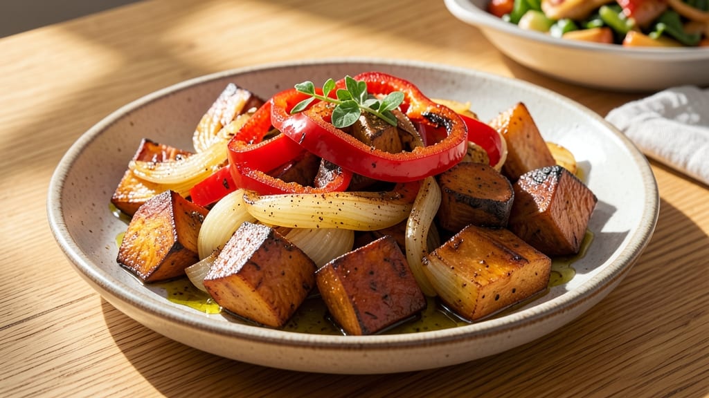 Sweet Potato, Onion, and Bell Pepper Recipe: Smoky Roasted Trio With Caramelized Edges