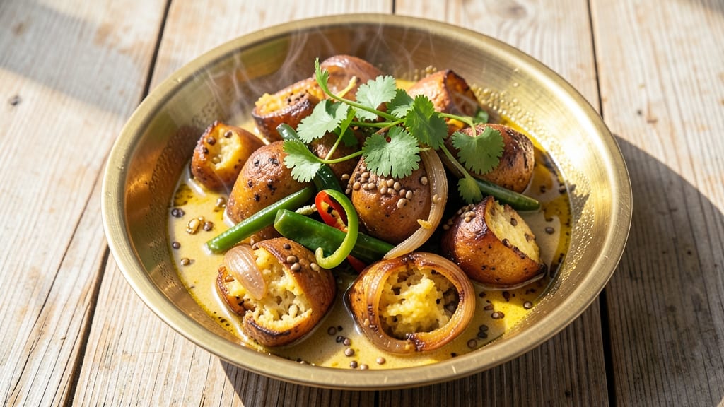 Bengali Potato Curry Recipe: Turmeric-Infused Spice and Creamy Coconut Harmony