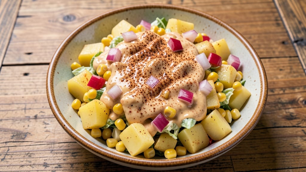 BBQ Restaurant Potato Salad Recipe: Smoky Paprika and Corn Relish Crunch