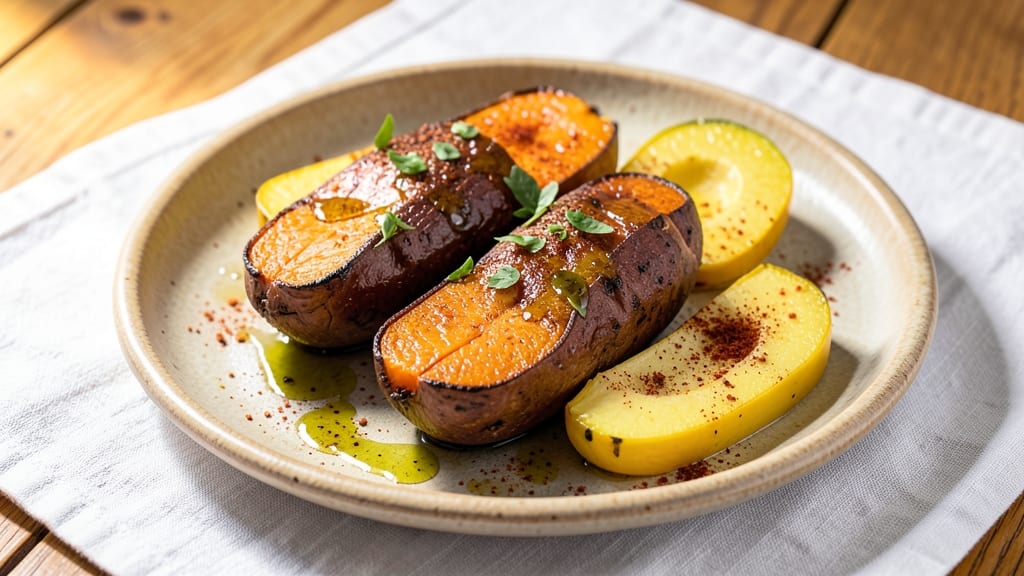 Sweet Potato Summer Squash Recipe: Roasted Spice Harmony With Charred Edges