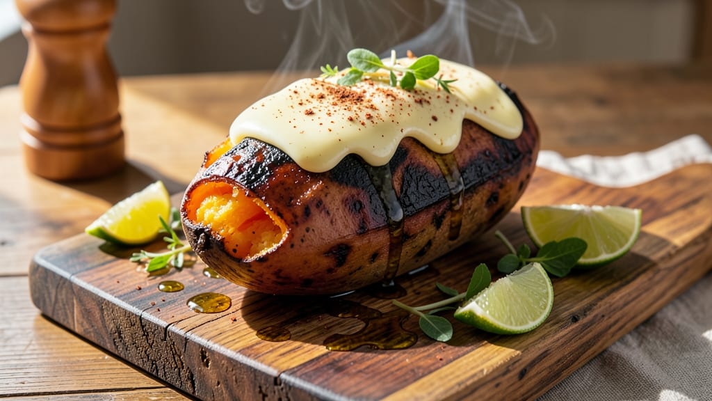 Baked Sweet Potato on Grill Recipe: Charred-Edge Sweetness With Gooey Caramelized Centers