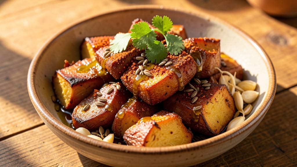 Tex Mex Smashed Sweet Potato Recipe: Spiced Cumin-Lime Crunch With Charred Edges