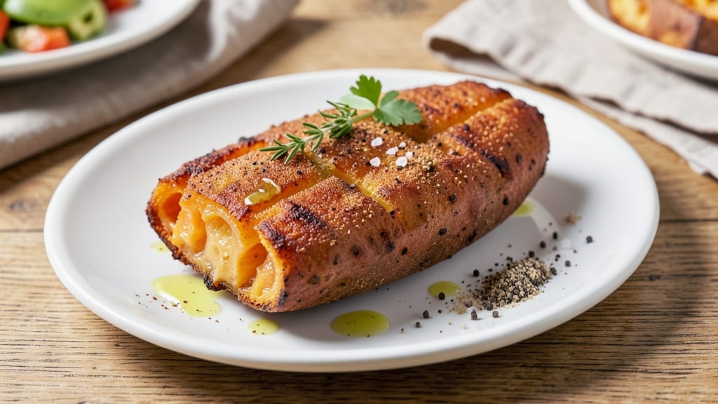 Baked Sweet Potato Recipe Airfryer: Crispy Skin, Fluffy Heart in 15 Minutes