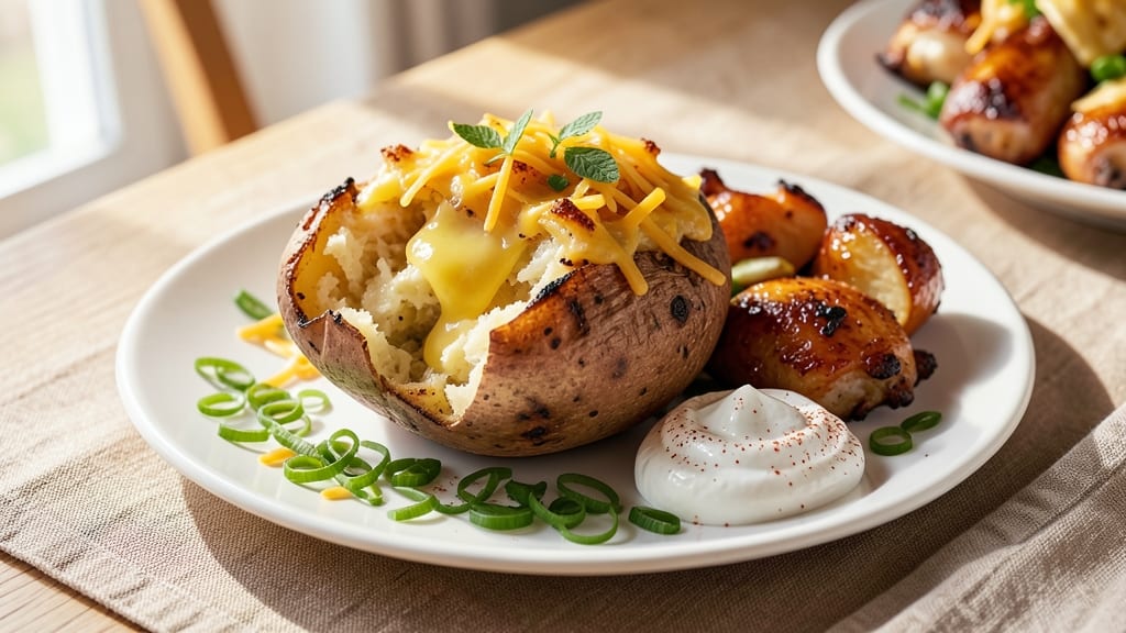 Baked Potato Dinner Recipe: One-Pan Loaded Crunch With Cheesy Top