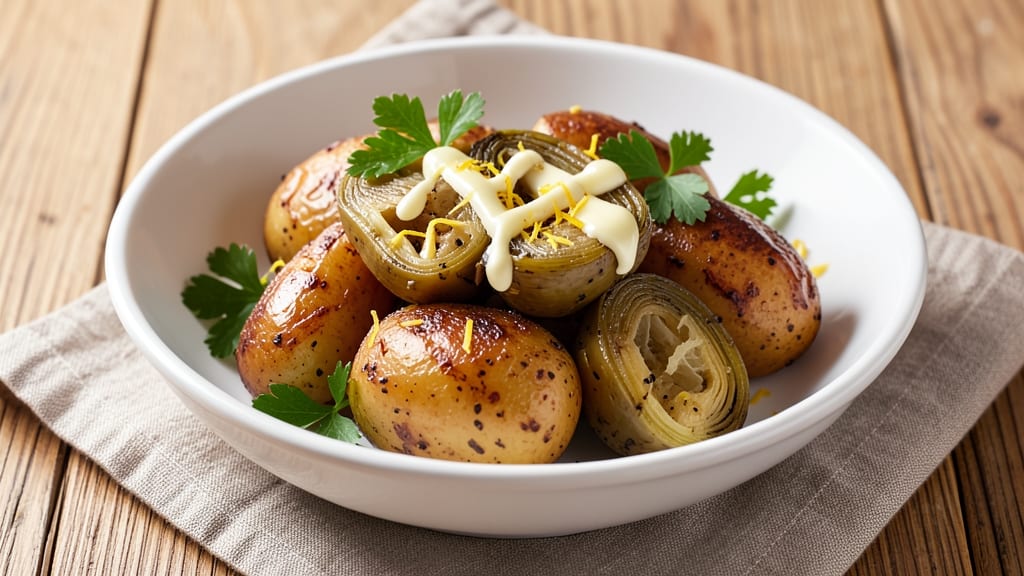 Artichoke and Potato Recipe: Herbed Butter Roast With Crispy Edges