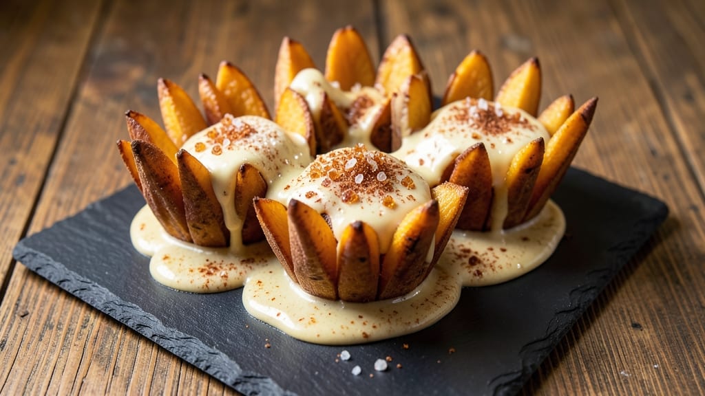 Sweet Potato Royale Recipe: Crispy Lattice Crown Over Creamy Spiced Filling