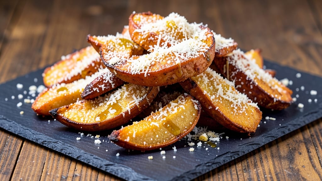 Sweet Potato Parmesan Crispy Snack Recipe: Air-Crisped Cheese Breadsticks With Sweet Potato Soul