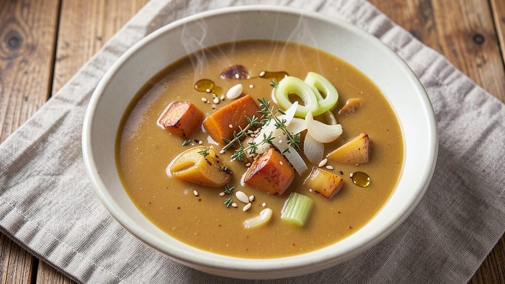 Sweet Potato Celery Soup Recipe: Velvety Spiced Blend With Earthy Depth